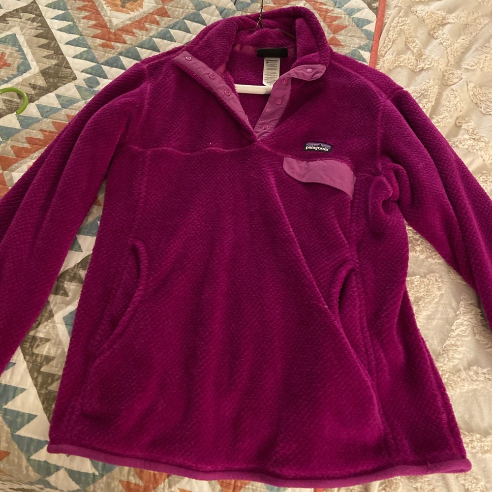 Womens Patagonia Fleece Re-Tool snap T small